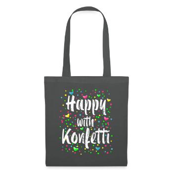 Happy With Confetti Carnival Costume - Tote Bag - graphite grey - Front