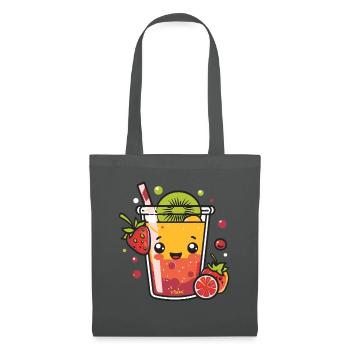 Juicy Fruit: Fruity Drink - Tote Bag - graphite grey - Front