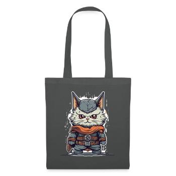 A cute Viking kitten - Tote Bag - graphite grey - Front