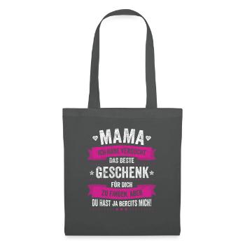Le meilleur cadeau que je suis maman pour la fête des mères - Sac en tissu - gris graphite - Devant