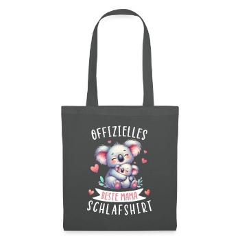Official Best Mom Sleep Shirt Koala Bear Koala - Tote Bag - graphite grey - Front