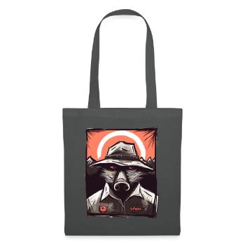 Drôle de nature et de plein air Ranger Cochon - Sac en tissu - gris graphite - Devant