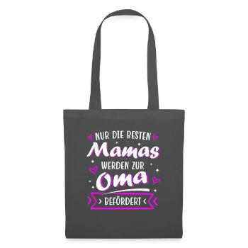 Mama Oma Geschenk Geburtstag Muttertag - Stoffbeutel - Graphite - Vorne