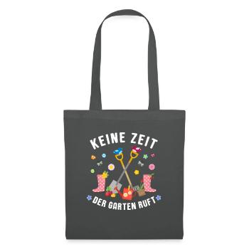 No Time The Garden Is Calling Dad Mom Gardener - Tote Bag - graphite grey - Front