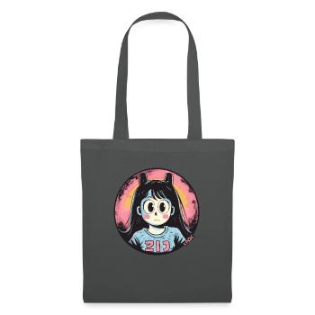 Anime Cartoon The Average Funny Girl - Tote Bag - graphite grey - Front