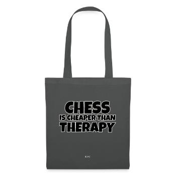 Les échecs sont moins chers que la thérapie - Sac en tissu - gris graphite - Devant