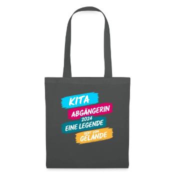 Daycare Leaver 2024 School Enrollment Schoolchild - Tote Bag - graphite grey - Front