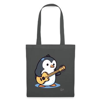 Musique : Guitariste acoustique Penguin - Sac en tissu - gris graphite - Devant