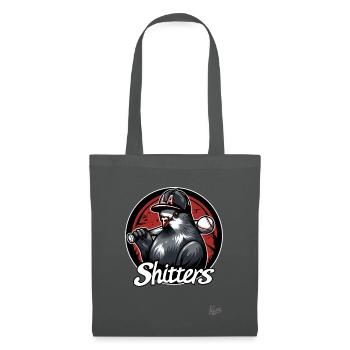 Pigeon de l’équipe de baseball parodique drôle : LA Shitters - Sac en tissu - gris graphite - Devant