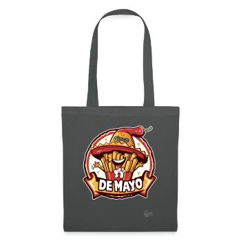 Cinco de Mayo: Mayo and fries with sombrero - Tote Bag - graphite grey - Front