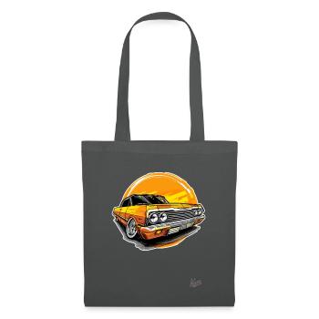 Klassischer Goldener Oldtimer: Lowrider-Style - Stoffbeutel - Graphite - Vorne