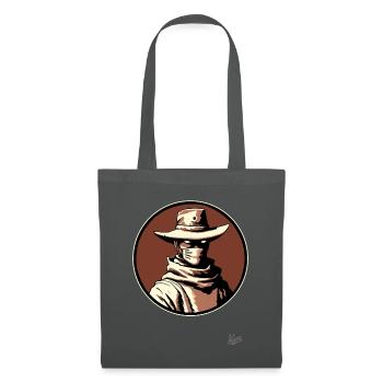 Duell am Mittag Western-Gesichtsmaske Cowboy - Stoffbeutel - Graphite - Vorne