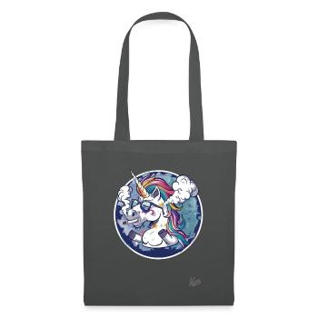 Fumer, drôle, pas cool, anti-héros, perdant, licorne - Sac en tissu - gris graphite - Devant