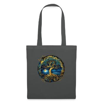 Nordic Celtic Tree Tree Of Life Tree Of Life - Tote Bag - graphite grey - Front