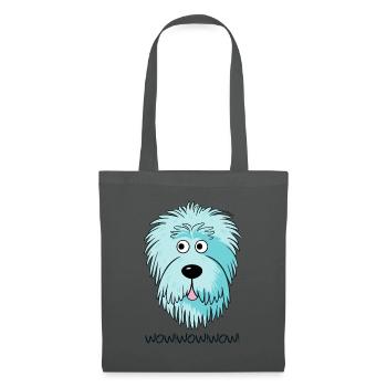 Wow! Colorful Candy Doodle Dog - Tote Bag - graphite grey - Front