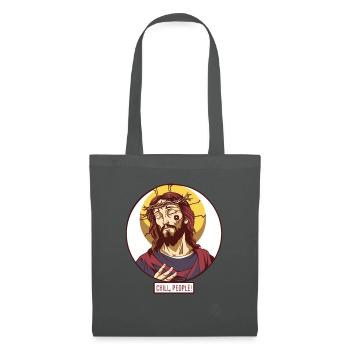 Jésus calme dit : Détendez-vous, les gens - Sac en tissu - gris graphite - Devant