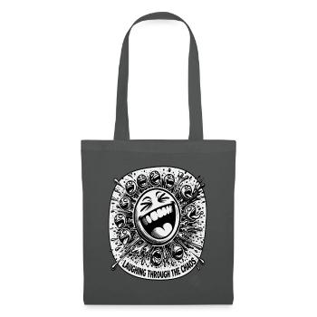 Laughing through the chaos - Tote Bag - graphite grey - Front