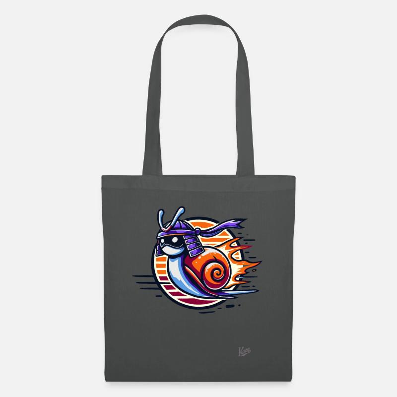 Japanische Samurai Turbo Schnecke - Stoffbeutel - Graphite