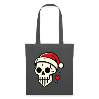 Christmas Skull Skull - Tote Bag - graphite grey - Front
