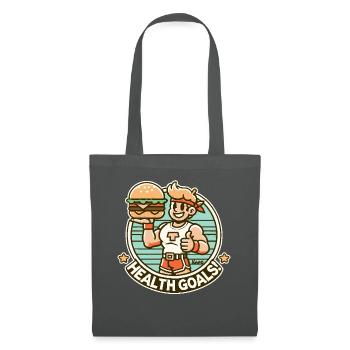 Health, Healthy Fitness Burger - Tote Bag - graphite grey - Front