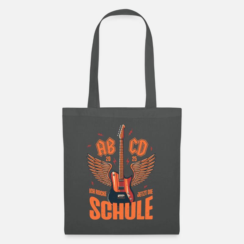 Tschüss Kindergarten Schulkind 2025 Outfit - Stoffbeutel - Graphite