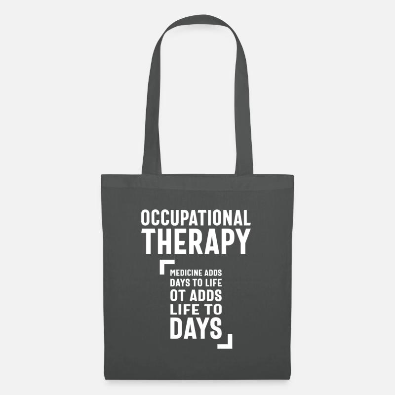 Ergotherapie Jobtitel Geschenk - Stoffbeutel - Graphite