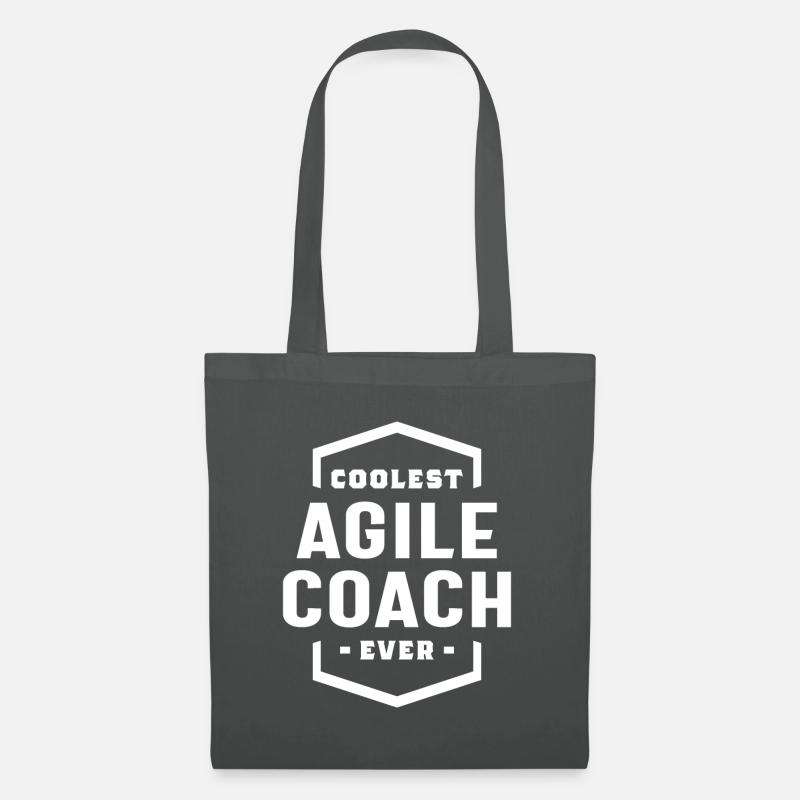 Agile Coach Beruf Job Title - Stoffbeutel - Graphite