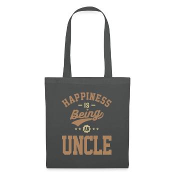 Le bonheur des hommes, c’est être un oncle drôle - Sac en tissu - gris graphite - Devant