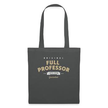 Full Professor Lustige Berufsbezeichnung Beruf - Stoffbeutel - Graphite - Vorne