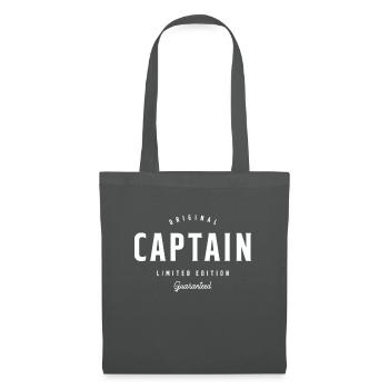 Captain Funny Job Title Profession Birthday Worker - Tote Bag - graphite grey - Front