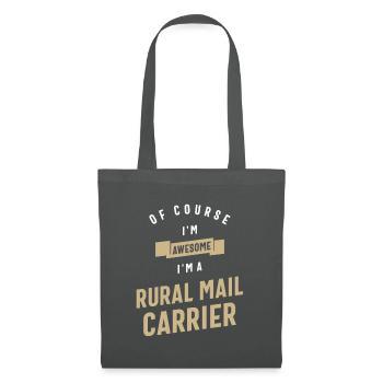Travailleur d’anniversaire de travailleur de l’emploi de facteur rural - Sac en tissu - gris graphite - Devant