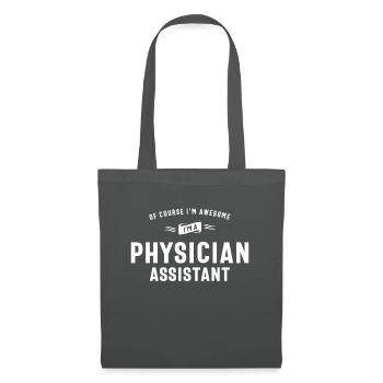 Physician Assistant Job Occupation Birthday Worker - Tote Bag - graphite grey - Front
