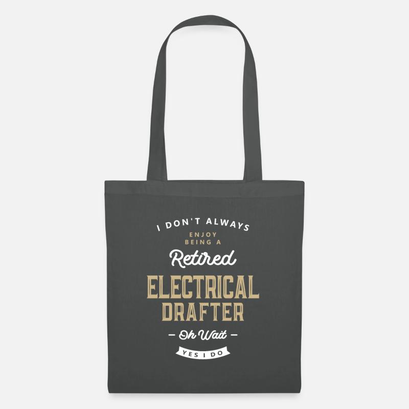 Elektro-Drafter Job Beruf Geburtstagsarbeiter - Stoffbeutel - Graphite