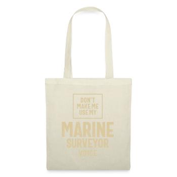 Marine Surveyor Job Beruf Geburtstagsarbeiter - Stoffbeutel - Natur - Vorne