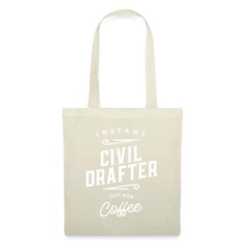 Civil Drafter Drôle De Titre d’Emploi Profession - Sac en tissu - nature - Devant
