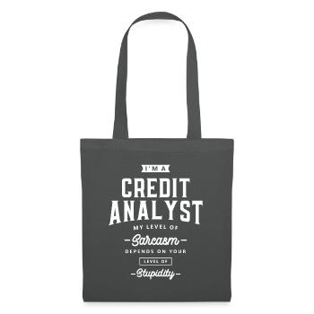 Credit Analyst Funny Job Title Profession - Tote Bag - graphite grey - Front