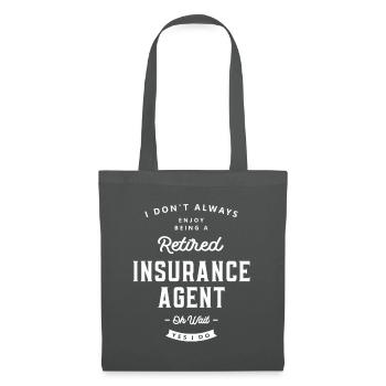 Insurance Agent Funny Job Title Profession - Tote Bag - graphite grey - Front