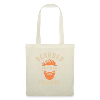 Barbu pour son plaisir Drôle d’humour Barbe - Sac en tissu - nature - Devant