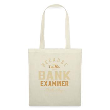 Examinateur de banque Profession Emploi Travailleur d’anniversaire - Sac en tissu - nature - Devant