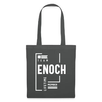 Team Enoch Lifetime Member Personalized Name - Tote Bag - graphite grey - Front