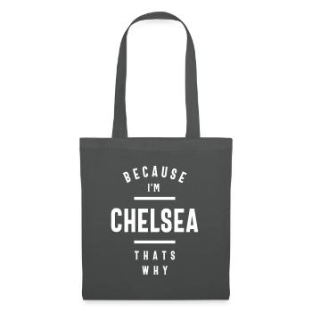 Chelsea Personalized Name - Tote Bag - graphite grey - Front