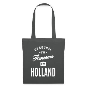 Nom personnalisé de la Hollande - Sac en tissu - gris graphite - Devant