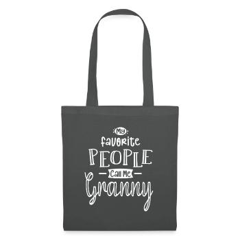 My Favorite People Call Me Granny - Grandma - Tote Bag - graphite grey - Front