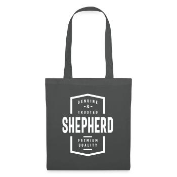 Shepherd Genuine and Trusted Personalized Name - Tote Bag - graphite grey - Front