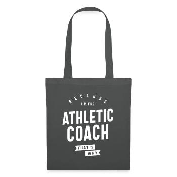 Athletic Coach Job Beruf Geburtstagsarbeiter - Stoffbeutel - Graphite - Vorne