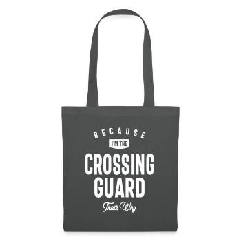Crossing Guard Job Beruf Geburtstagsarbeiter - Stoffbeutel - Graphite - Vorne