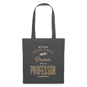 Professeur Drôle Titre du poste Profession - Sac en tissu - gris graphite - Devant