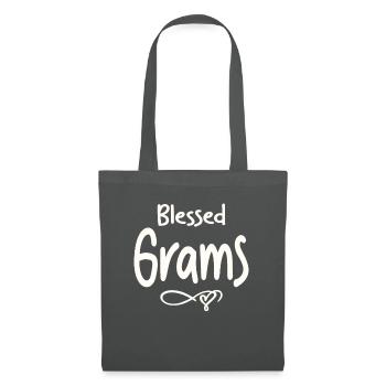 Bless Grams Funny Grandma Christmas - Tote Bag - graphite grey - Front