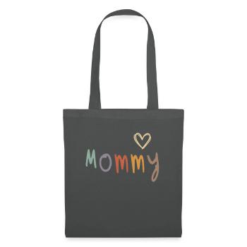 Love Mommy Heart Funny Mother Christmas - Tote Bag - graphite grey - Front
