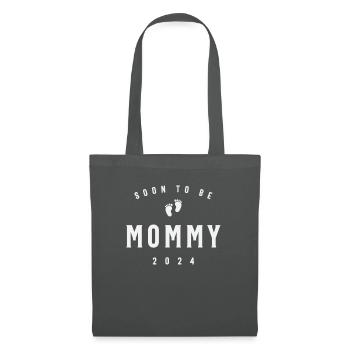 Soon to Be Mommy 2024 Promoted to Mommy Est 2024 - Tote Bag - graphite grey - Front